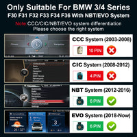 LEHX 8Core 4G DSP Android14 Car Wireless CarPlay Android Auto For BMW 3/4Series F30 F31 F32 F33 F34 F36 Car DVD Player