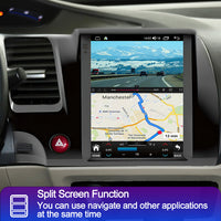LEHX 8 Core for Tesla Style Android 12 Auto Carplay 4G for Honda Civic 2005 2006-2011 Car Radio Multimedia Player GPS Navigation