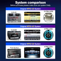 LEHX 8Core 4G DSP Android Car Multimedia Wireless CarPlay Android Auto For Mercedes Benz C Class GLC W205 S205 Car DVD Player