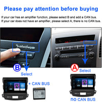 LEHX 2 Din Android 12 Car Radio Multimedia Player for Mitsubishi Outlander 2006-2012 Peugeot 4007 Citroen C-Crosser Carplay GPS