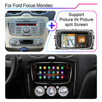 LEHX 2 Din Auto Radio RDS Dvd Android12 4G LTE Car Video Player for Ford Focus Mondeo C-MAX S-MAX Galaxy II Kuga Car DVD Player