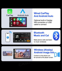 7'' IPS 1 Din Carplay Android Auto MirrorLink Car Radio Car Stereo Receiver 1Din Autoradio Bluetooth Headunit Car DVD Player