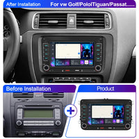 LEHX 2din Android Auto Car Radio Carplay for Volkswagen VW Passat Golf Jetta Polo Skoda Autoradio GPS Car DVD Player