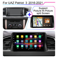 LEHX 8Core 4G+5G Wifi 2 Din Android Auto Stereo Car Radio for UAZ Patriot 3 2016-2021 Carplay GPS Autoradio Car DVD Player