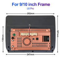 LEHX 2 Din 10 Inch QLED Screen Car Android Auto Radio Audio Car Stereo Carplay