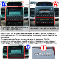 LEHX 2 Din Android 12 Auto Car Radio for Toyota Land Cruiser Prado 120 2004-2009 Stereo Carplay GPS Tesla Style Car DVD Player