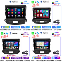 LEHX 2 Din Android 12 Car Radio Multimedia Player for Mitsubishi Outlander 2006-2012 Peugeot 4007 Citroen C-Crosser Carplay GPS