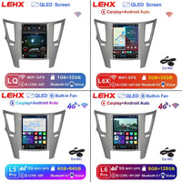 LEHX 2Din Android 12 Car Radio Multimedia for Subaru Outback Impreza Legacy 2009-2014 Left Drive Carplay Stereos GPS Tesla Style