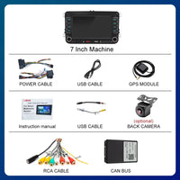 LEHX 2din Android Auto Car Radio Carplay for Volkswagen VW Passat Golf Jetta Polo Skoda Autoradio GPS Car DVD Player