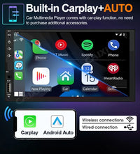 7 Inch IPS Wireless CarPlay Android Auto 2 Din Stereo Multimedia Player autoradio Headunit Bluetooth Rear Camera