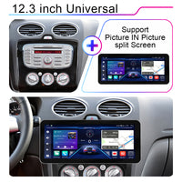 LEHX L6PRO 12.3 Inch for BMW Mercedes Style Carplay Android Auto 2Din Car Radio Stereo Multimedia Player GPS Autoradio 360 View